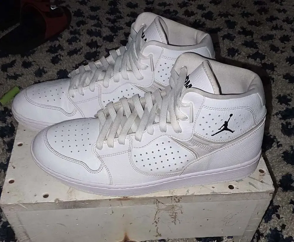 Jordan Access White White Pale Ivory AR3762-100 Men's Shoes Size 13